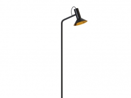 1号落地灯638120BK1黑色立地灯3D模型素材下载Roomor 1 Floor Lamp 638120BK1 by Wever