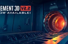 关于Element 3d导入c4d模型