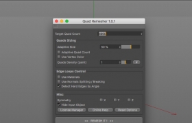 关于mac版Exoside QuadRemesher点击拓扑无反应的解决办法