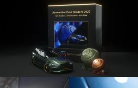 C4D Octane渲染器汽车车漆材质预设orbx格式 Gumroad Automotive Paint Shaders 2020 O ...