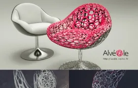 C4D三维模型对象镂空中文汉化插件 Vonc Alvéole v1.0.3 R23 破解版