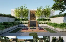 室外花园休息区场景3D模型 Evermotion – Archmodels Vol.212