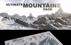 22个山脉地形模型 Ultimate Mountains Pack - Cinema 4D