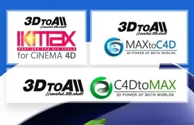 C4D模型快速绑定+MAX C4D互导插件 3DtoAll IKMAX v1.6 + MaxToC4D v4.8 + C4DToMax v ...