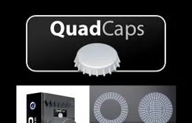 C4D封口插件多变形封闭孔洞插件 C4DZone QuadCaps 1.0 For Cinema 4D R23 Win
