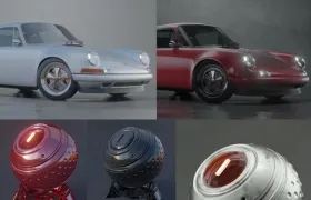 C4D Octane渲染器汽车场景渲染教程 Automotive Visualization