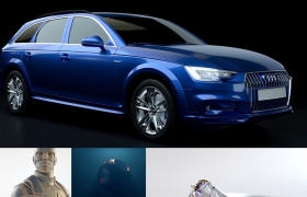 2套C4D OC产品布光预设电商产品灯光预设产品oc灯光预设