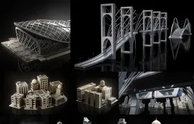 C4D新迪拜城市建筑模型合集 Kitbash3D – Neo Dubai