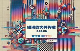 救命的技巧！打开C4D文件报“错误的文件构造”怎么办？